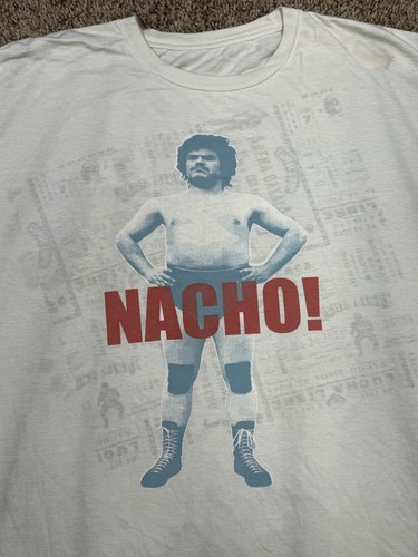 Nacho Libre Shirt Mens Size XXL 2XL Movie Promo Jack Black Rare Distressed -Read - 第 2/19 張圖片