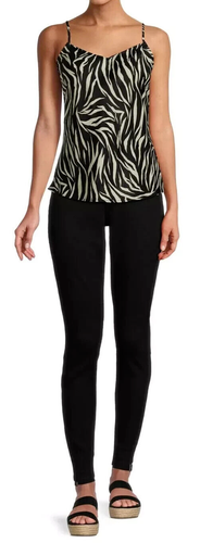 Time and Tru XXXL 22 3X Cami Top Tank Shirt Plus Womens Camisole Zebra Black NWT - Picture 6 of 11