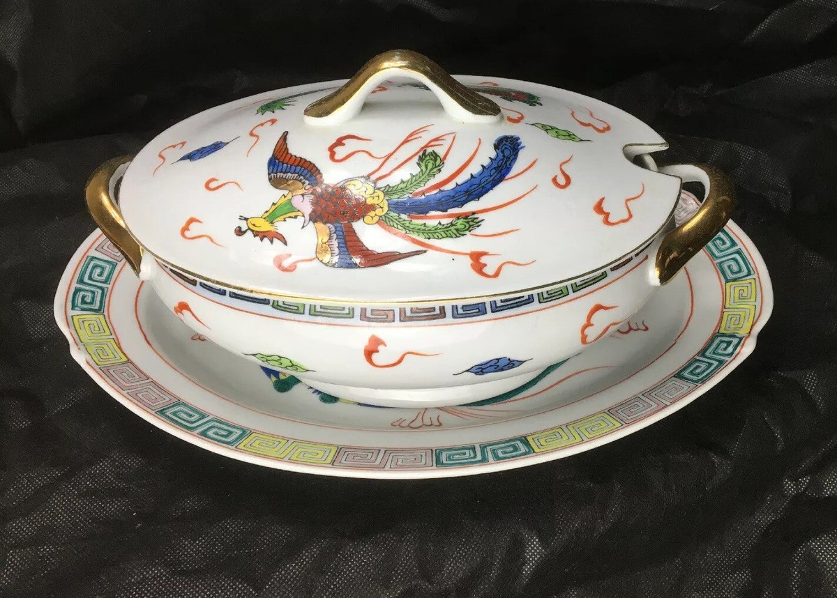 オリエンタルな壺　中華アラブ風 VINTAGE ORIENTAL CHINESE Tureen With matching Liner | eBay