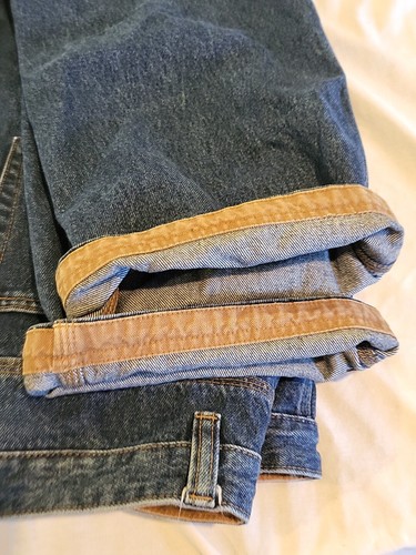 WearGuard Carpenter Jeans Mens Size Nice 36x30Blue Dark Denim Casual Work Pants - Picture 11 of 14