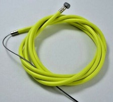 NEW BICYCLE BIKE 1 DOUBLE SHEATH HOUSING 60" 1 BRAKE CABLE 68" NEON YELLOW