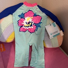 Coolibar Baby Beach One Piece Swimsuit Girl 6 Mo Brand NWT Neck-to-Ankle UPF 50 