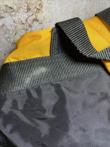 Starbuck Backpack Single strap Cylinder RARE Black Gold Yellow Messenger Bag P1 - Picture 11 of 17