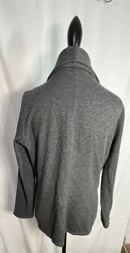 Coldwater Creek Gray fitted Blazer Size Medium one button Front with Pockets - Picture 10 of 13