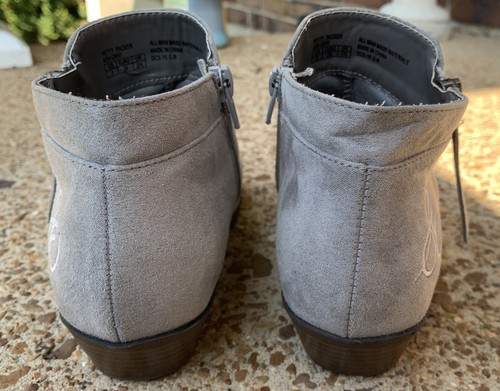 Botines Sam Edelman Niñas Gamuza Gris Ceniza Talla Niños 3. - Imagen 8 de 11