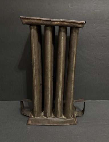 Antique 1800โs 12-Hole Tin Candle Stick Mold w/2 Strap Handles, 10.5โ Tall - Picture 12 of 24