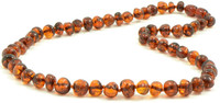 Baltic Amber Necklace For Adults - 45 Cm - Hand-made From Certified Baltic Amber Baltic Amber Necklace For Adults - 45 Cm - Hand-made From Certified Baltic Amber