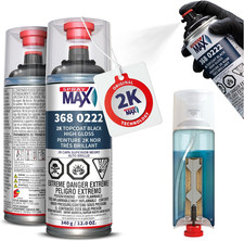 2K Topcoat High Gloss Black | 2K Automotive High Gloss Black Spray Paint for Met