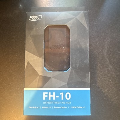 DeepCool FH-10 Black 10-Port PWM Fan Hub Fan Controller