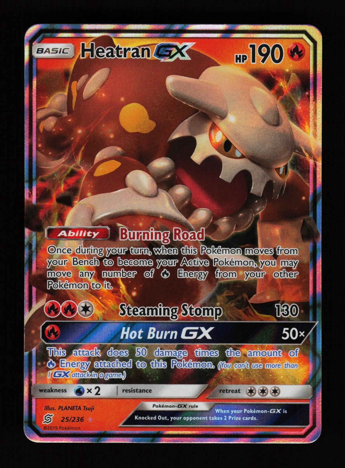 Heatran GX 25/236 Holo GX Rare Unified Minds Pokemon Cards