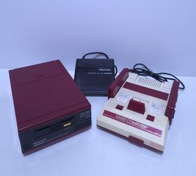 Nintendo Family Computer HVC-001 Console + Disk System HVC-022 Untested