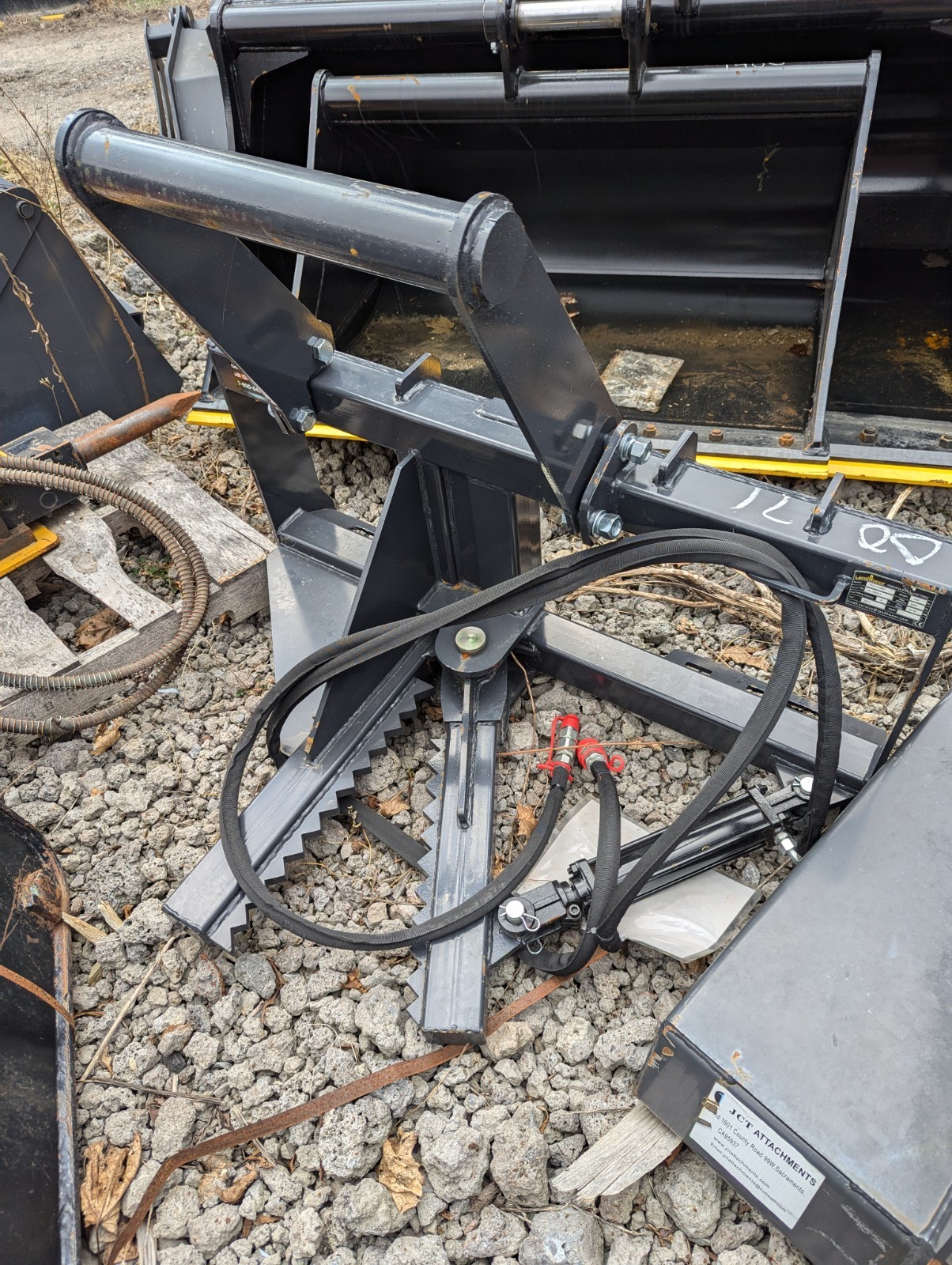 Skid Steer Tree and Post Puller Attachment Land Honor Skidsteer 