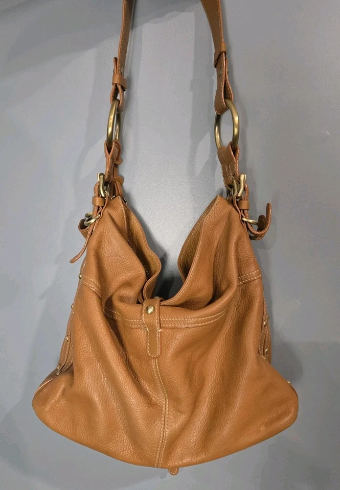 LUCE LONDRES BOLSA DE OMBRO DE COURO GENUÍNO BRONZEADO VINTAGE BOÊMIA-A1 BOLSA - Imagem 3 de 4