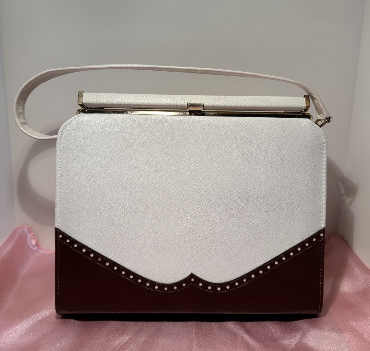 VTG 1950s-1960s Naturalizer Handbag Spectator Style Mod Top-Handle