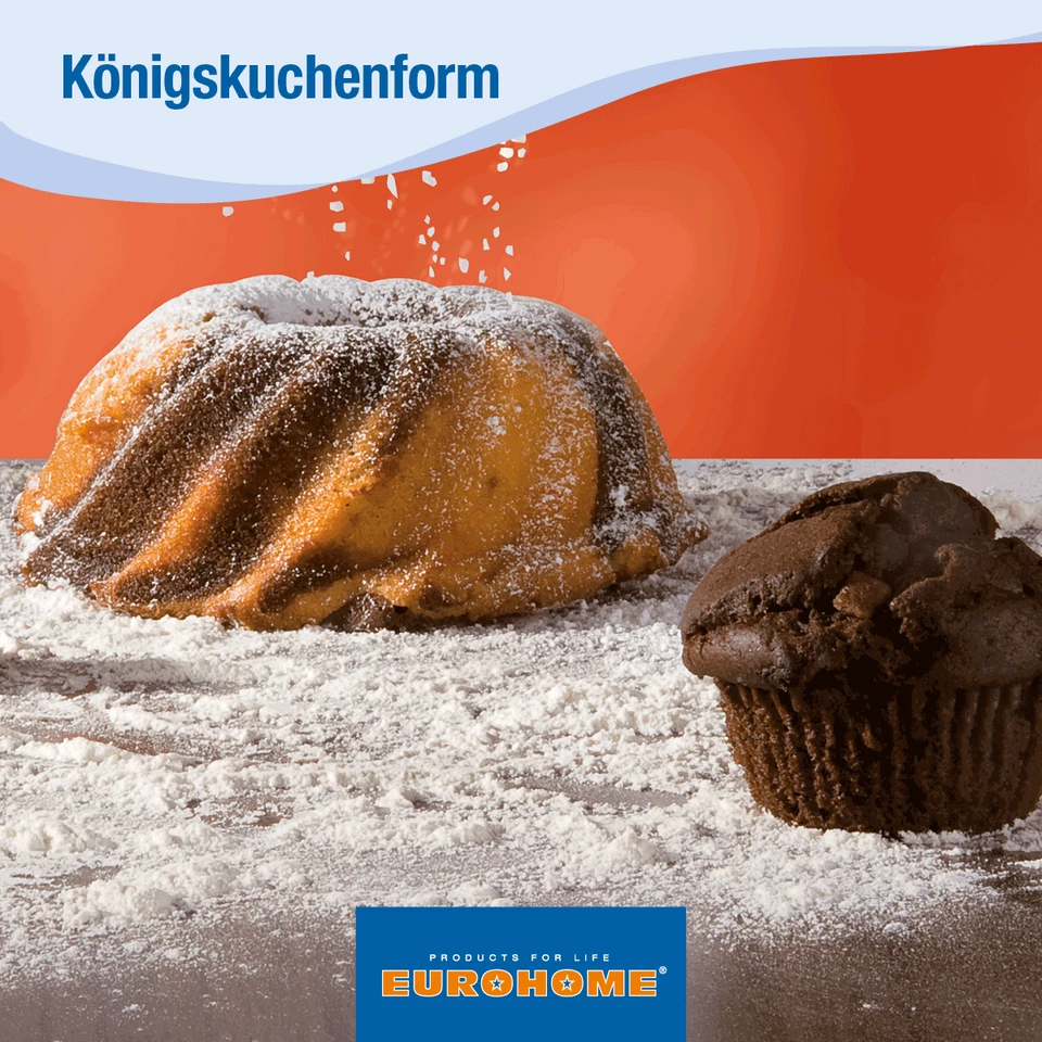 Königskuchenform Kastenkuchen Antihaft Backform Ø30 cm Eurohome® - Bild 4 von 4