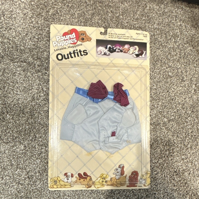 Tonka Pound Puppies Aviators Jacket Outfit Pack 1985 Small MPN 7806