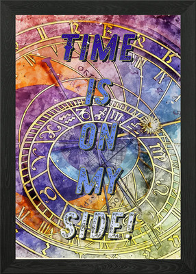 Time is on my Side VIRUS Gerahmtes Wandbild Poster Leinwanddruck Bild