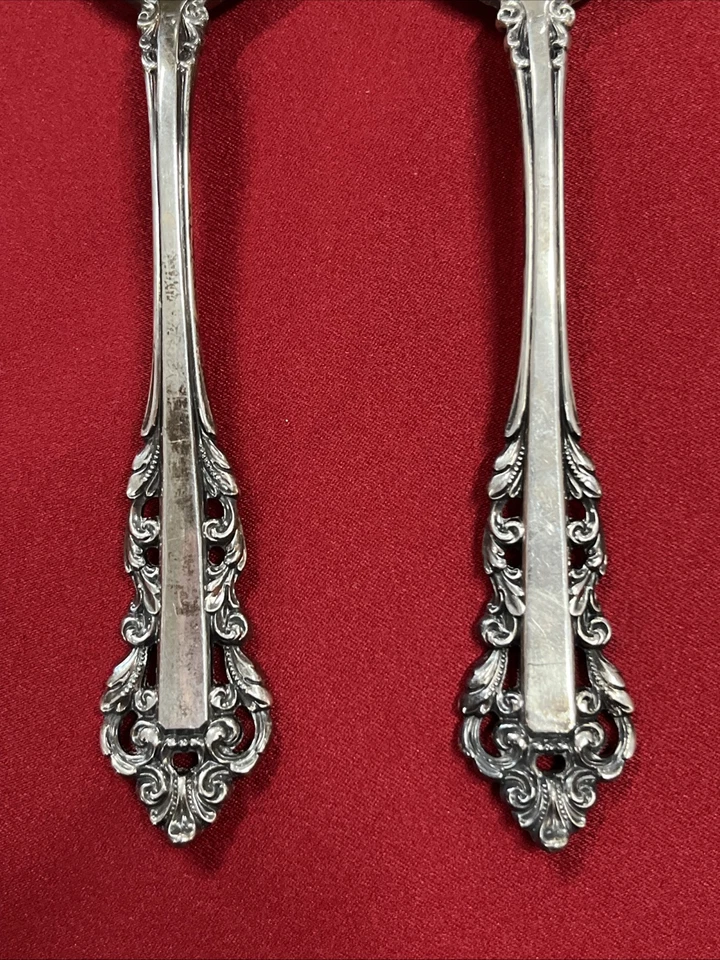 Two Vintage 925 Sterling Silver Gorham Sterling Medici Tablespoon - Image 2 of 4