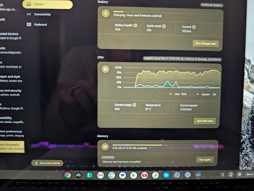 Google GA00124-US Pixelbook 12.3in. 512GB SSD Intel Core i7 7Gen. 1.3GHz 16GB... - Picture 2 of 7