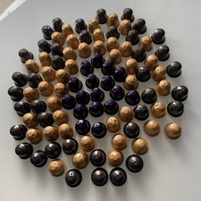 Nespresso Kapseln 107 Stck.zum Basteln - leer und gereinigt,Lila,Karamell, Braun