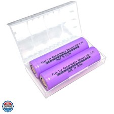 3.7 Volt Rechargeable Battery, 3000mAh Battery Flat Top for LED Flashlights, ...