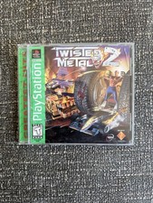 Twisted Metal 2 PS1 CIB Black Label Sony PlayStation 1 1997 Complete with Manual