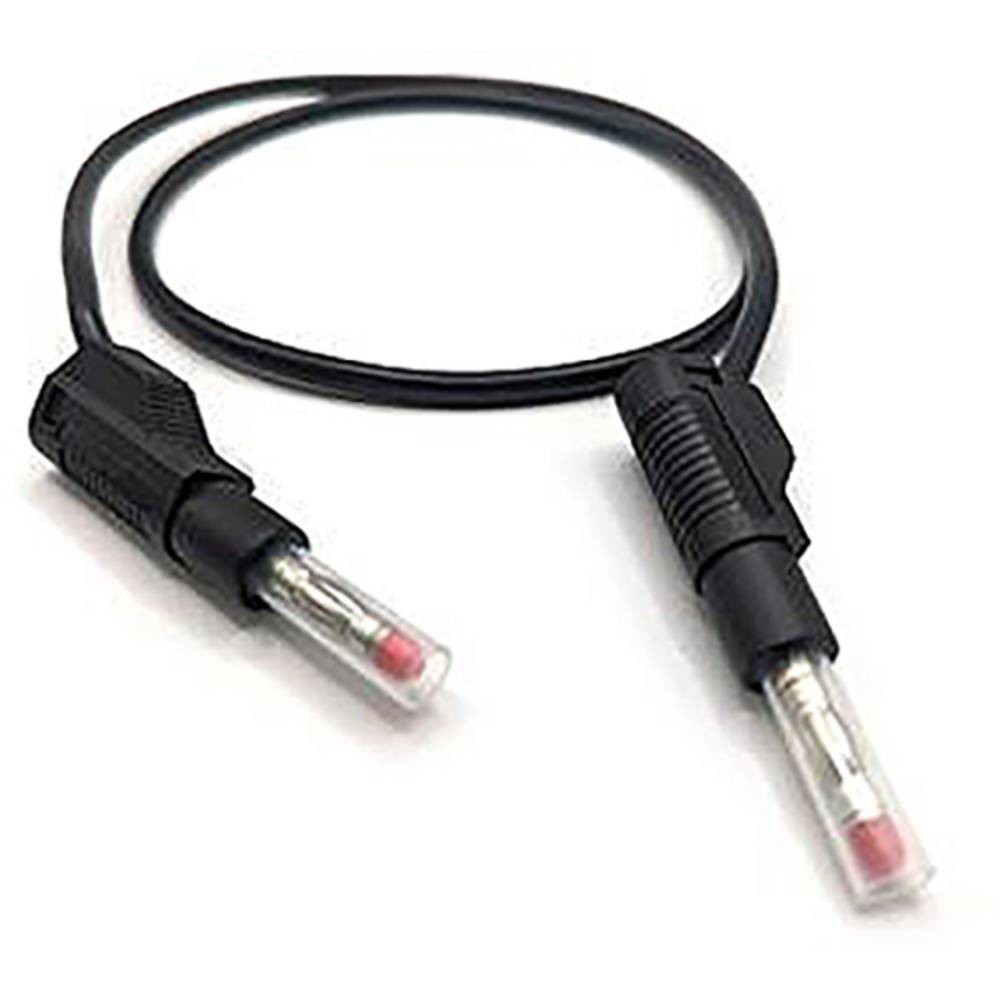 Cordon de mesure banane mâle 4 mm Mueller Electric noir de 50 cm de long