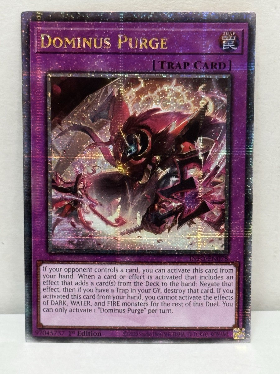 Dominus Purge (Quarter Century Secret Rare) INFO-EN078 The Infinite Forbidden #4 | eBay Dominus Purge (Quarter Century Secret Rare) INFO-EN078 The Infinite Forbidden #4 | eBay
