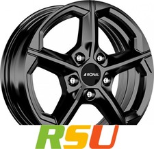 4x Ronal CA1 jetblack 6x16" ET68 LK5 130 ML 78.1 Alufelgen 16 Zoll