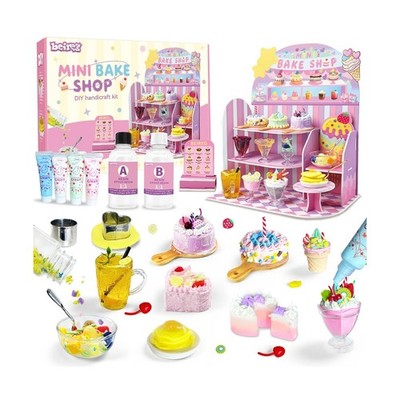 Mini Bake Shop DIY Toy Set, Making 14Pcs Pretend Desserts & Cakes, ... Fast Ship