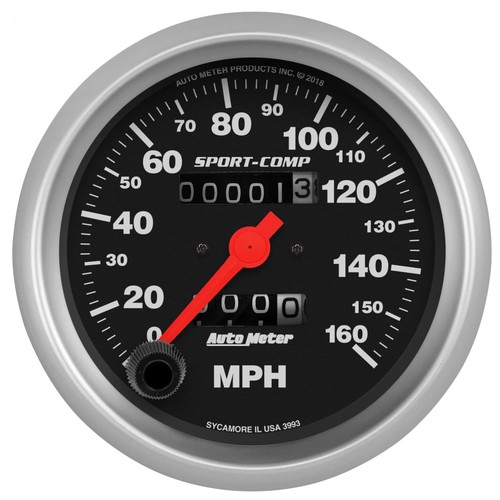 Autometer 3993 Sport Comp Mechanical Speedometer - Picture 4 of 5