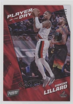 2021-22 Panini Player of the Day Moon Lava 84/199 Damian Lillard #42 qw7