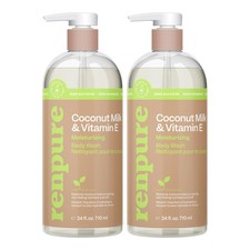 Renpure Coconut Milk Body Wash with Vitamin E 24 Fl Oz 2 Pack 0.93 per gallon