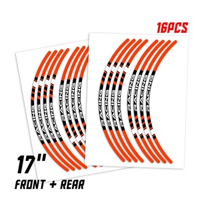P01B For Suzuki GSF650 GSF600 BANDIT 1995-2012 Orange Trim Size 17'' Sticker 11