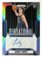 2024-25 Panini Prizm Sensational Signatures Silver Johnny Furphy #SS-JFP Pacers