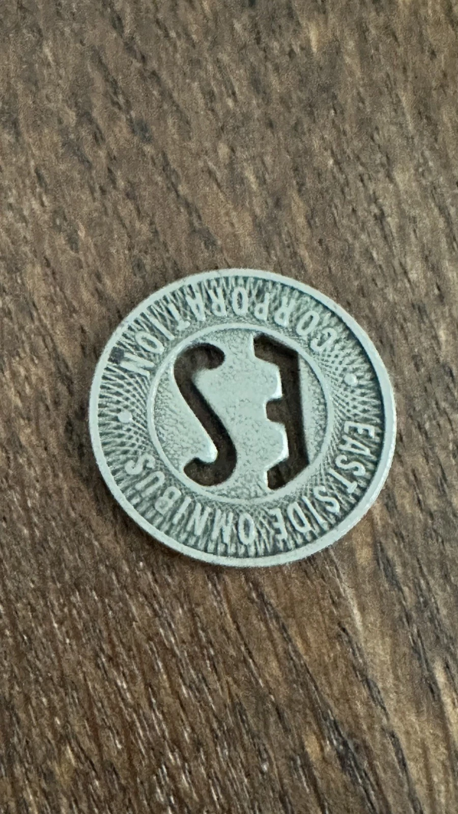 East Side Eastside Omnibus Corporation Transit Token RARE - product detail image 2
