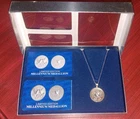 Limited Millennium 2000 Medallion .999 Pure Silver 22 in Chain No.041935 COA Box