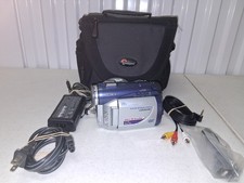 Sony Handycam DCR-DVD300 Camcorder Bundle Tested Works Charger Case DVD
