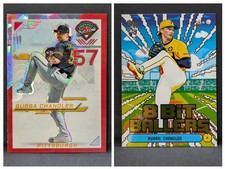 Bubba Chandler Pirates 2 Card Lot Panini Prospect & Topps 8 Bit Ballers Rookie