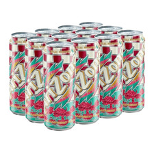 24x Cans Arizona Raspberry Iced Tea 22oz Big Can Drink Bulk Case Real Brewed