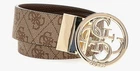 Guess Nolana Reversible Adjustable Womens Belt In Lattee