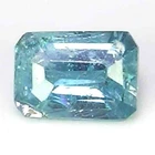 EXCEPTIONAL NATURAL PEACOCK GREEN COLOR MADAGASCAR SAPPHIRINE GEM - EMERALD CUT