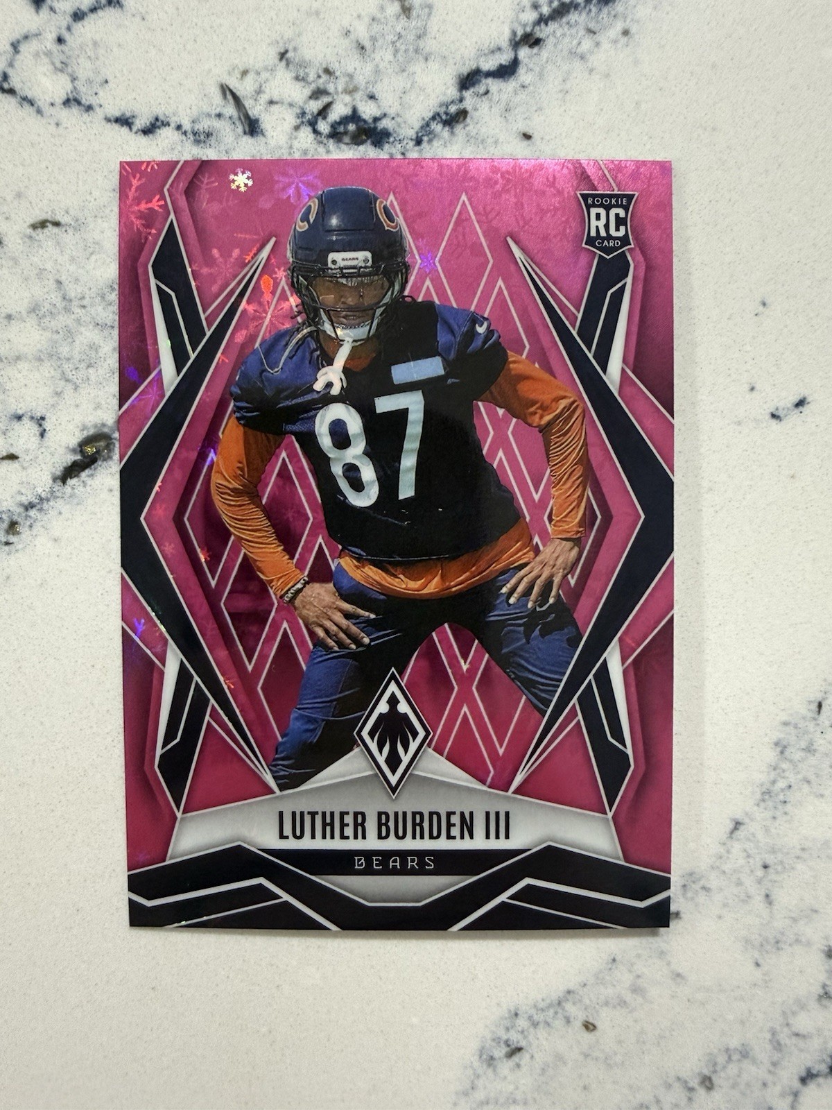 2025 Phoenix Luther Burden #196 Pink Winter Snowflakes /299 (RC) - Bears