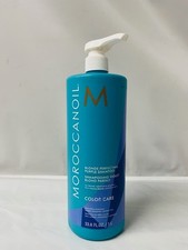 Moroccanoil Color Care Blonde Perfecting Purple Shampoo, 33.8 fl oz / 1 L- NEW