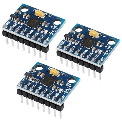 3PCS MPU6050 6-Axis Accelerometer Gyroscope Module for Raspberry Pi & More
