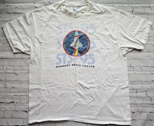 Vintage NASA STS-95 Shuttle Discovery T-Shirt Kennedy Space Center Hanes XXL