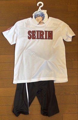 Kuroko's Basketball Seirin High T-Shirt & Shorts Set White Black Dry Fit