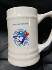 Blue Jays 1992 World Champion Ceramic Beer Stein Toronto Mug Large Gilt MLB 