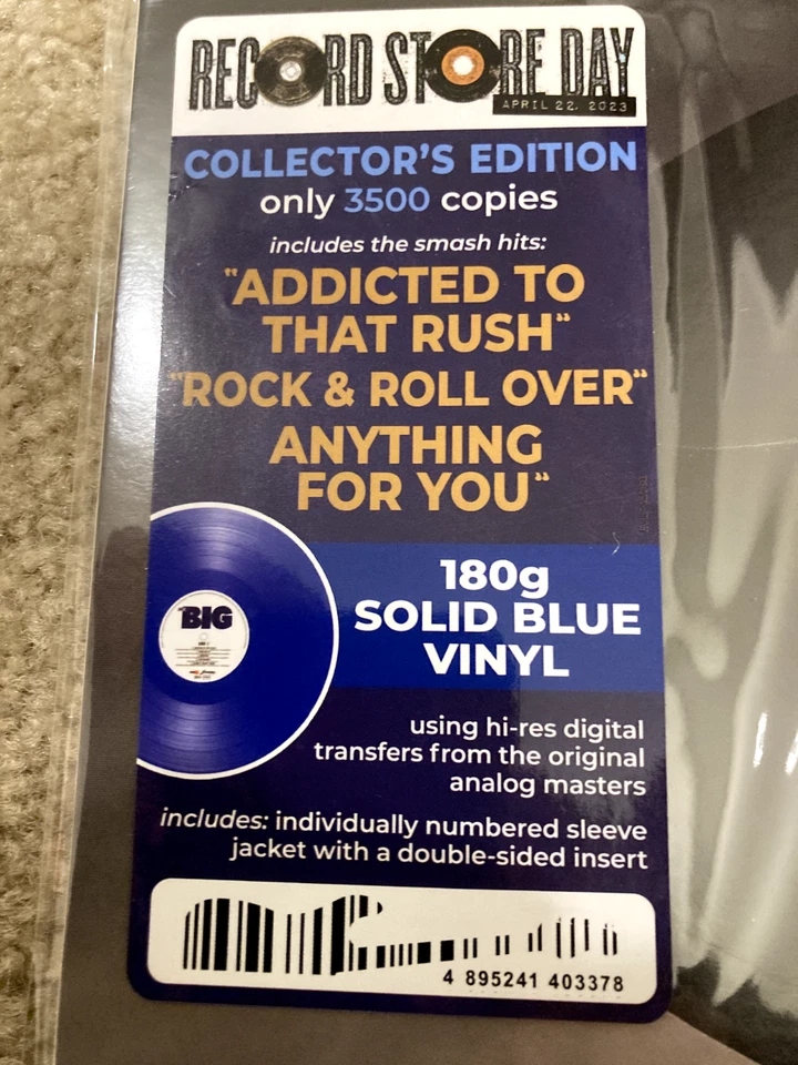 Mr. Big  Self Titled Ltd to 3,500 copies/Numbered RSD Blue Vinyl LP New SEALED! - Image 2 of 4