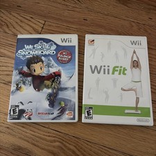 We Ski & and Snowboard (Nintendo Wii, 2008) Game Complete  and Wii Fit game